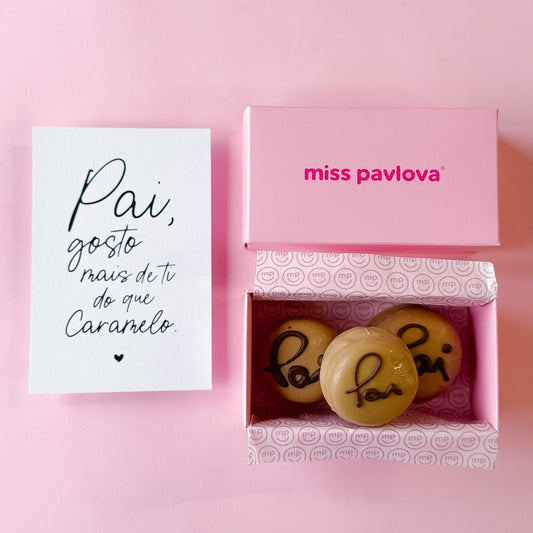 Caixa 3 Macabons Triplo Caramelo